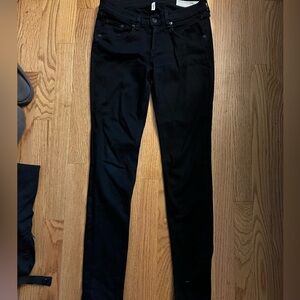 Rag & Bone Skinny Jeans Coal Black Size 26 good used